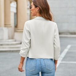 Blazer Élégant pour Femme en 3/4 Manches image 15 | Soirée Blanche Blazer Élégant pour Femme en 3/4 Manches image 14 | Soirée Blanche