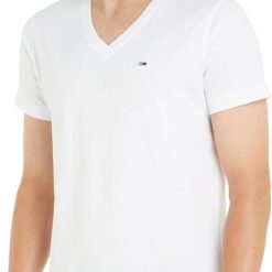 T-shirt Original Tommy Hilfiger Homme en Jersey V-Neck image 8 | Soirée Blanche