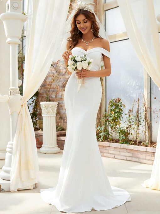 Robe De Soirée Mariage Blanche – Image 7