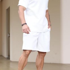 Survêtement 2 pièces homme avec polo court et fermeture éclair image 9 | Soirée Blanche