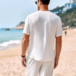 Ensemble de Pyjama Homme Été image 16 | Soirée Blanche Ensemble de Pyjama Homme Été image 15 | Soirée Blanche
