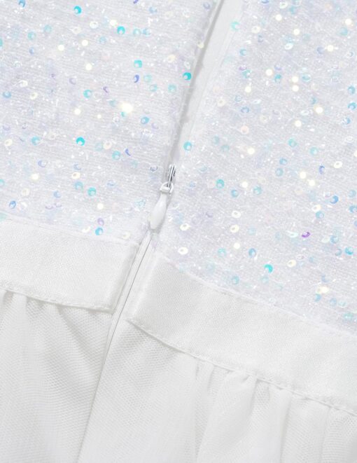 Robe Courte De Soirée Blanche – Image 7