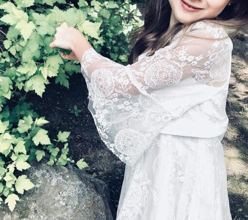 Robe Boheme Fille Blanche – Image 4