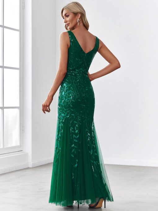 Robe De Mariée Sirène Sexy Blanche – Image 3