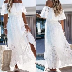 Robe Cocktail Dentelle Blanche image 10 | Soirée Blanche