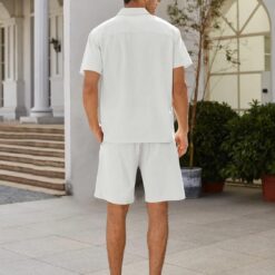 Ensemble d'été Lin pour homme image 10 | Soirée Blanche