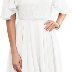 Robe Blanche De Soirée Hivernale image 7 | Soirée Blanche