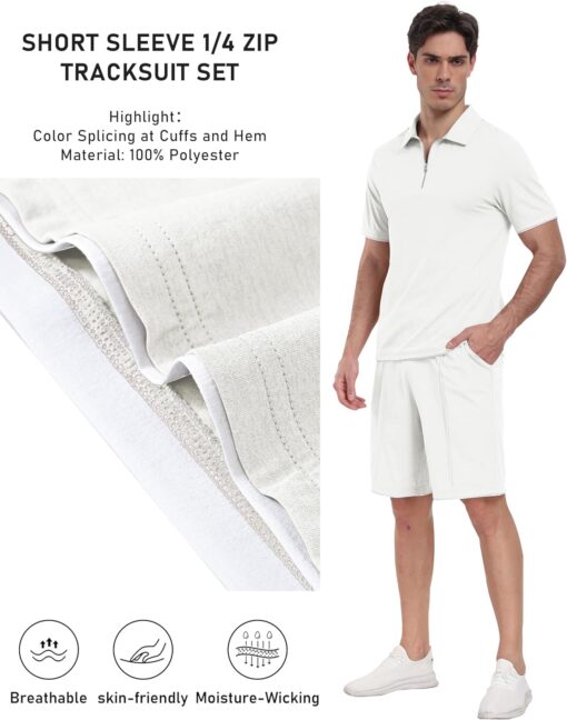Jinshi Ensemble de Sport Été Jogging Homme – Image 6