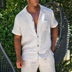 Survêtement été homme 2 pièces blanc image 9 | Soirée Blanche