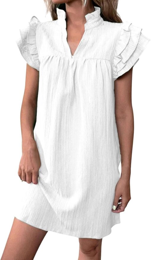 Robe Blanche Romantique Bohème – Image 2