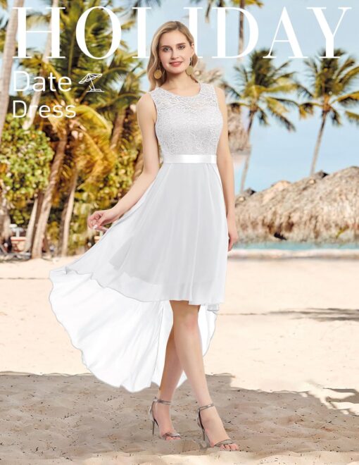 Robe Blanche Dentelle Claudie Pierlot – Image 3