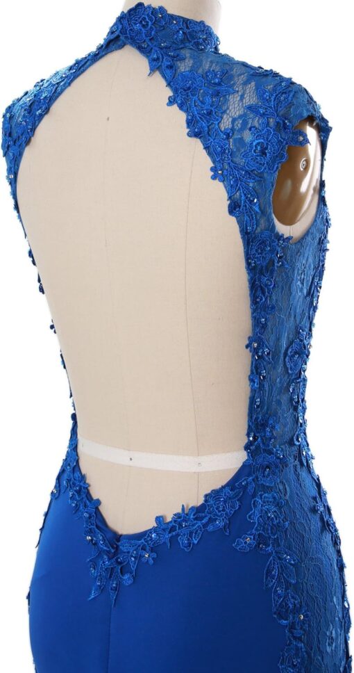 Robe de mariée sirène avec dos en dentelle fantaisie – Image 6