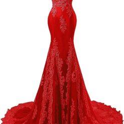 Robe de mariée trompette en dentelle perlée et tulle image 9 | Soirée Blanche