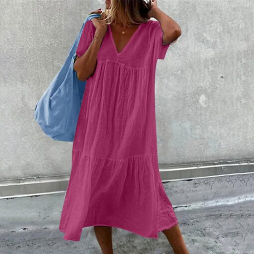 Robe Mi Longue Blanche – Image 4