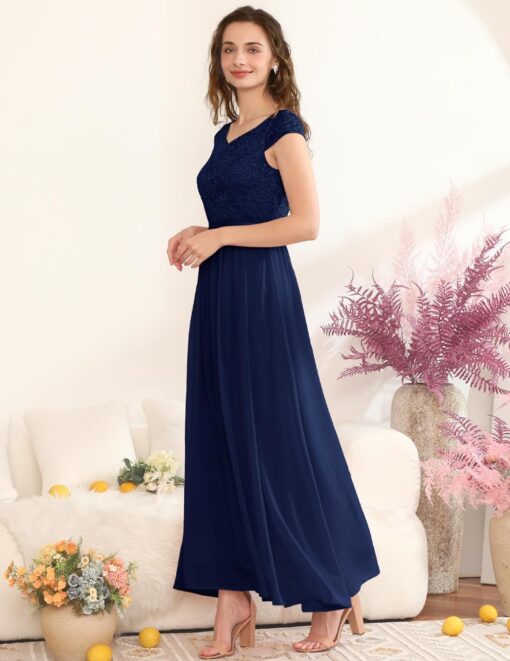 Robe De Mariée Automne Manches Longues Blanche – Image 4
