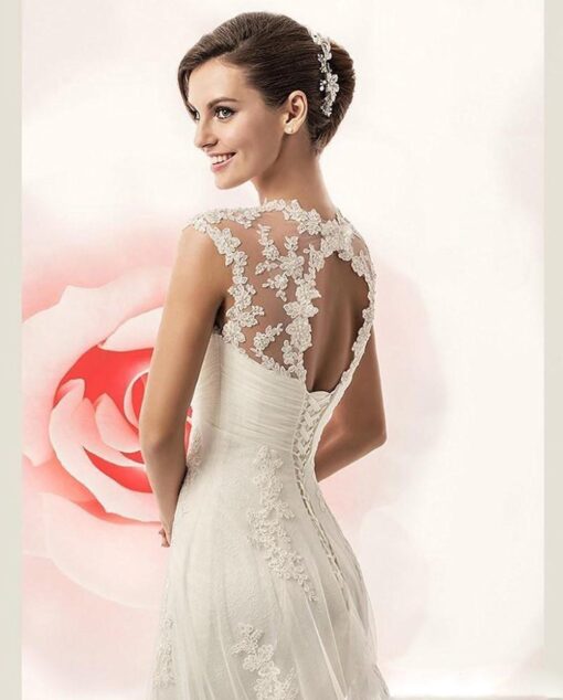Robe De Mariée Grande Taille Dos Nu – Image 5