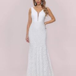 Robe De Mariée Grande Taille Sirène Dentelle image 11 | Soirée Blanche
