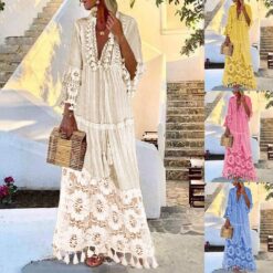 Robe Boheme Blanche Longue image 8 | Soirée Blanche