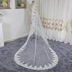 Robe De Mariage Sirène Blanche Longue Traîne image 14 | Soirée Blanche
