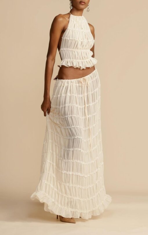 Ensemble pour femme érotique d'été : Dos nu et dessous plissé – Image 6