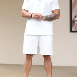 Survêtement 2 pièces homme avec polo court et fermeture éclair image 11 | Soirée Blanche