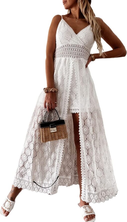 Robe Blanche Longue Boheme Chic – Image 5