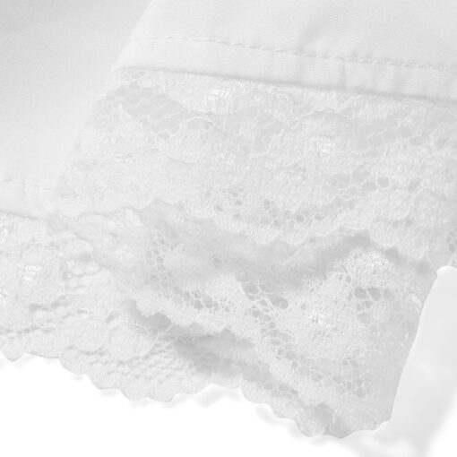 Robe Blanche Courte A Volant – Image 6