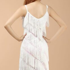 Robe Blanche De Soirée À Franges image 11 | Soirée Blanche