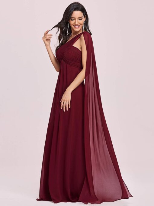 Robe de demoiselle dʼhonneur à encolure bateau ajustée et dos en V plongeant – Image 7