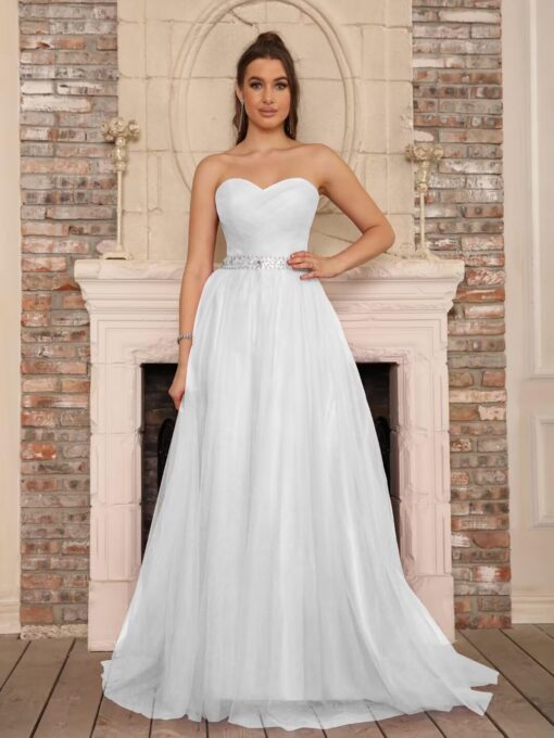 Robe De Mariée Grande Taille Paillette – Image 4