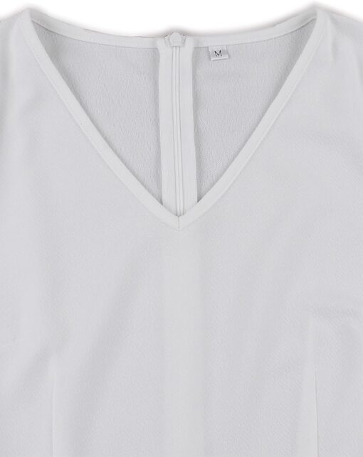 Robe Blanche Cocktail Courte – Image 4