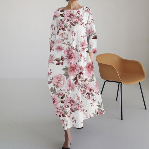 Robe Longue Hippie Boheme Blanche – Image 4