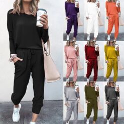 Survêtement Sport Femme 2 pièces Sweatshirt et Pantalon image 9 | Soirée Blanche Survêtement Sport Femme 2 pièces Sweatshirt et Pantalon image 8 | Soirée Blanche