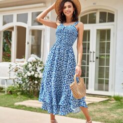 Robe Spaghetti Floral Gracieuse image 9 | Soirée Blanche