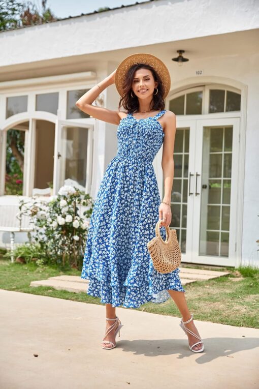 Robe Spaghetti Floral Gracieuse – Image 3