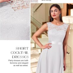 Robe Courte Dentelle Blanche image 14 | Soirée Blanche Robe Courte Dentelle Blanche image 13 | Soirée Blanche