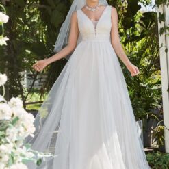 Robe De Mariée Fines Bretelles Et Dentelle Florale image 16 | Soirée Blanche