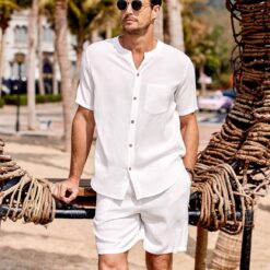 Ensemble de Pyjama Homme Été image 12 | Soirée Blanche Ensemble de Pyjama Homme Été image 11 | Soirée Blanche