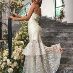 Robe De Mariée Sirène Bustier Blanche image 19 | Soirée Blanche