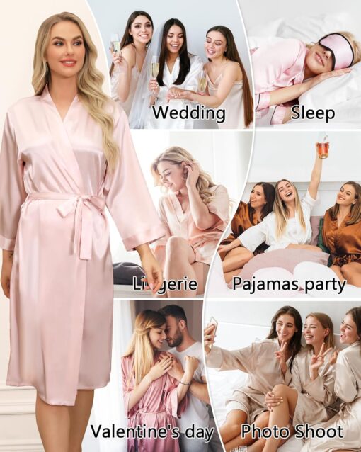 Robe de mariée en dentelle avec manches 3/4 illusion – Image 6