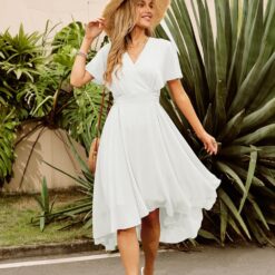 Robe Blanche Mousseline Courte image 15 | Soirée Blanche Robe Blanche Mousseline Courte image 14 | Soirée Blanche