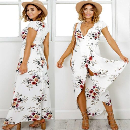 Robe Blanche Femme Boheme – Image 5