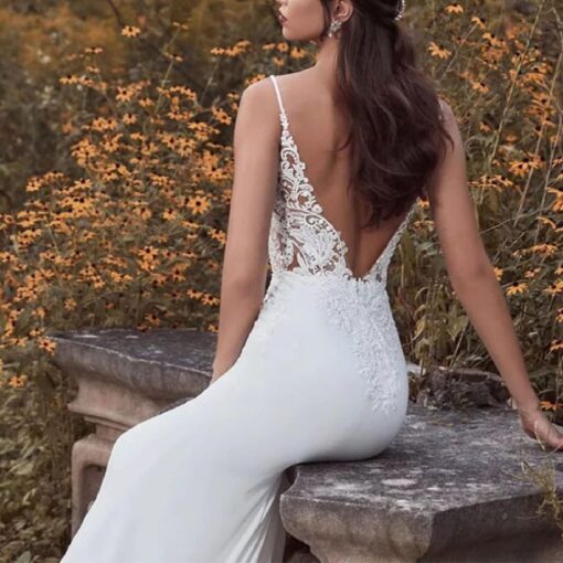 Robe De Mariée Sirène Grande Taille – Image 4