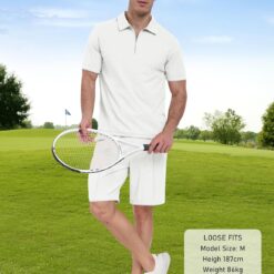 Jinshi Ensemble de Sport Été Jogging Homme image 19 | Soirée Blanche