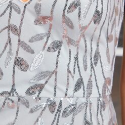 Robe de mariée fourreau en crêpe et dentelle fine florale image 15 | Soirée Blanche Robe de mariée fourreau en crêpe et dentelle fine florale image 14 | Soirée Blanche