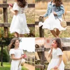 Robe Blanche Boheme Fille image 13 | Soirée Blanche