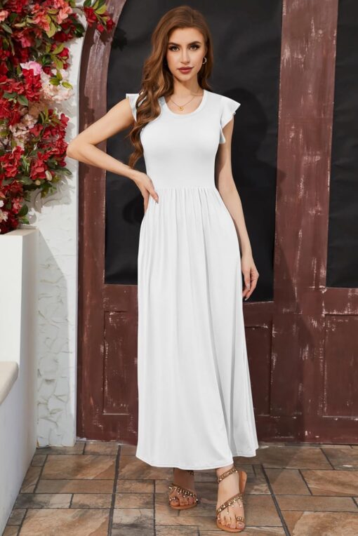 Robe Boheme Longue Blanche – Image 4