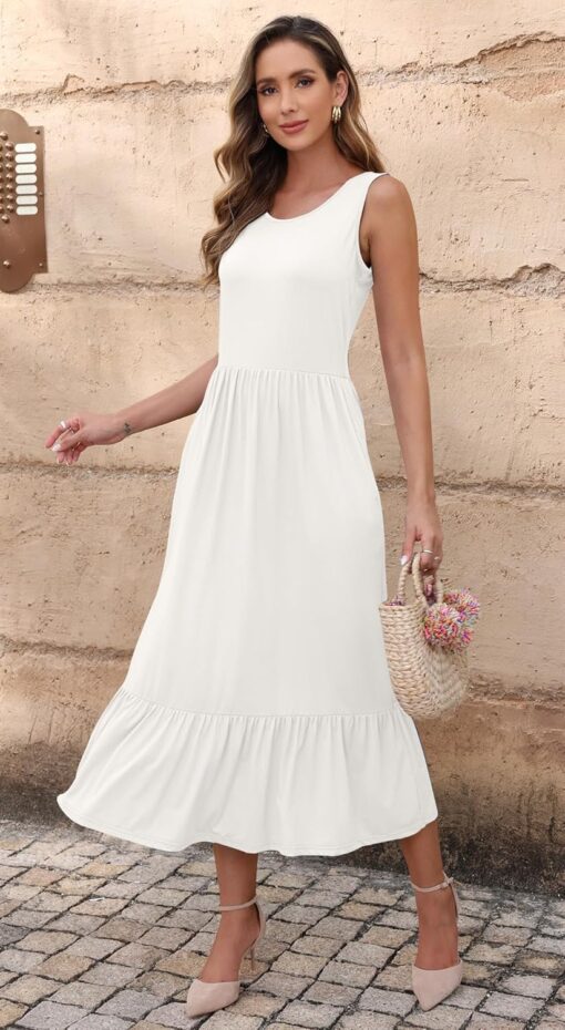 Robe Longue Blanche Femme – Image 4
