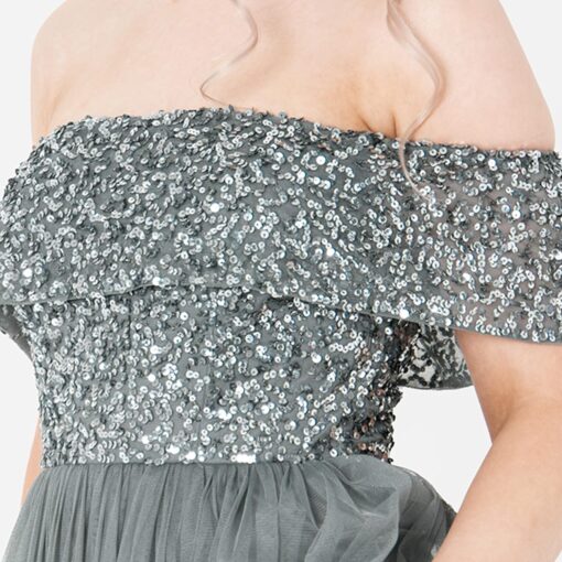 Robe De Mariée Princesse Col V Blanche – Image 5