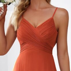 Robe de demoiselle dʼhonneur longue à paillettes rose brillant image 15 | Soirée Blanche Robe de demoiselle dʼhonneur longue à paillettes rose brillant image 14 | Soirée Blanche